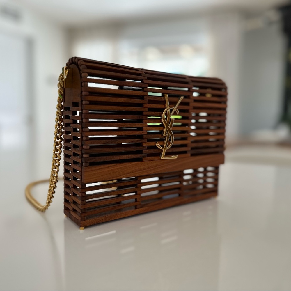 SOLD 🚫SAINT LAURENT Wood Kate Box Bag - Picture 4 of 17
